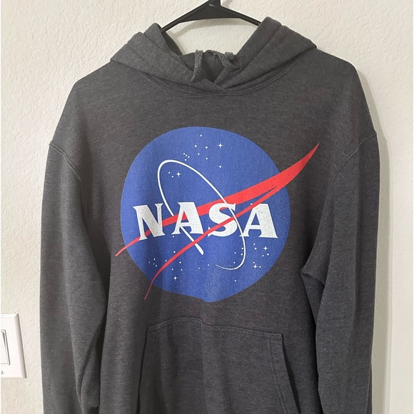 NASA dark Grey Hoodie - Picture 1 of 2